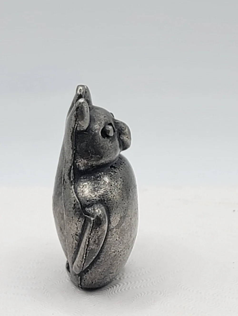 Vintage JPD Silver Tone Owl Pendant Hidden Compartment